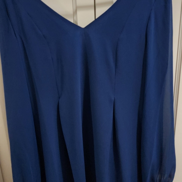 NWT INC International Concepts Deep Blue Shift Dress Sz XS - Picture 1 of 5